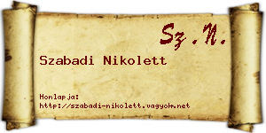 Szabadi Nikolett névjegykártya